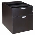 Boss N108-MOC Mocha Laminate Hanging Pedestal Letter File Cabinet - 16'' x 18'' x 19'' 197N108MOC